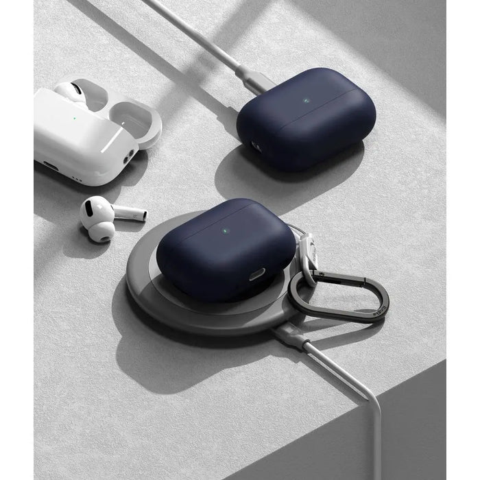 Силиконов калъф Ringke за Apple AirPods Pro 1 / 2 - тъмносин