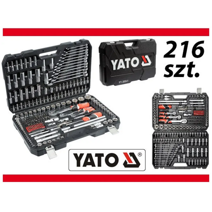 Комплект торцови ключове YATO YT-38841 1/4’’ 3/8’’ 1/2’’
