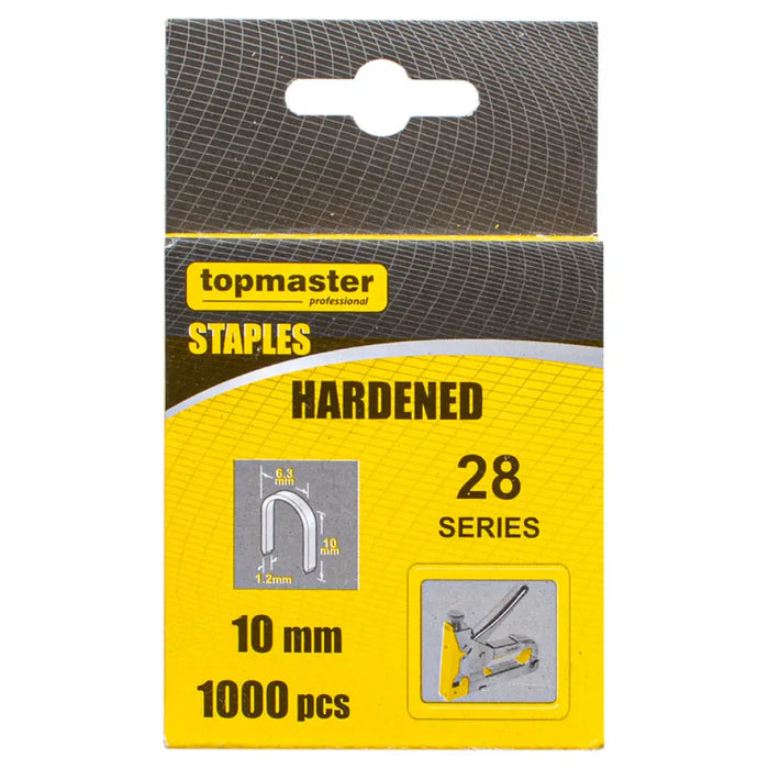 СКОБИ ЗА ТАКЕР ТИП 28 10X6.3 ММ TOPMASTER 1000 БРОЯ
