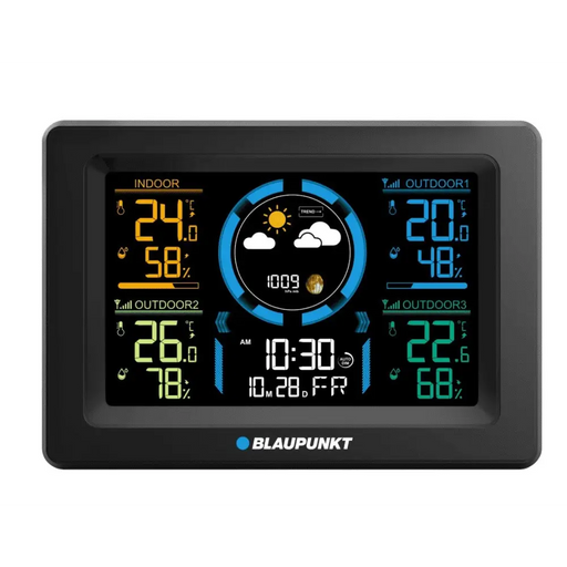 Метеорологична станция с 3 външни сензора Blaupunkt WS40BK