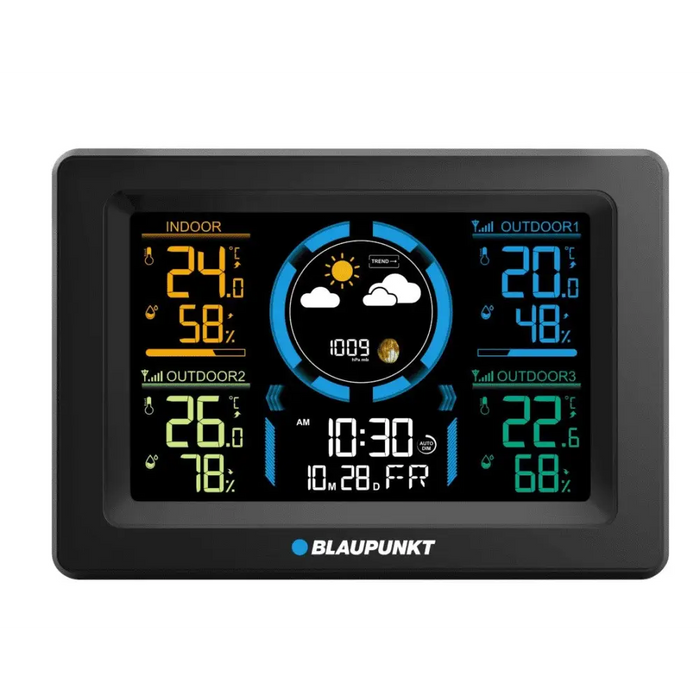 Метеорологична станция с 3 външни сензора Blaupunkt WS40BK