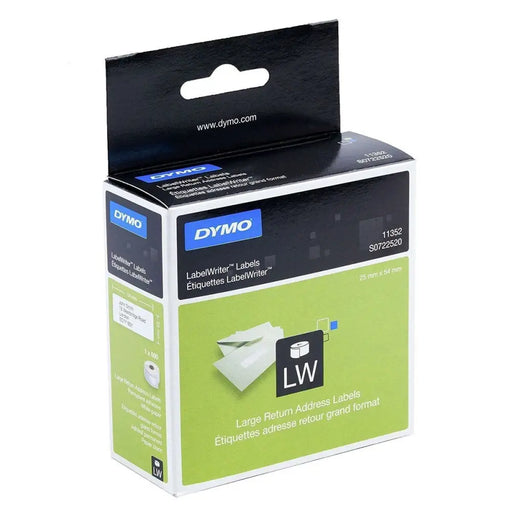 Етикети за принтер Dymo 500 Части 25 x 54 mm Бял Черен (6