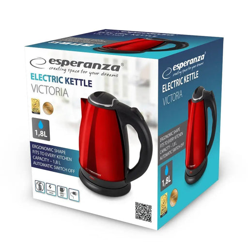Електрическа кана Esperanza EKK113R 1.8 L Черна Червена