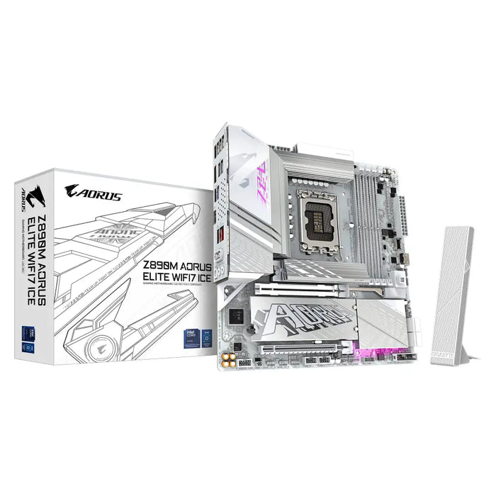 Дънна платка GIGABYTE Z890M AORUS ELITE WIFI 7 ICE LGA 1851
