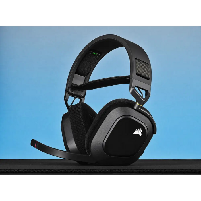 Блутут слушалки с микрофон Corsair HS80 RGB Черен