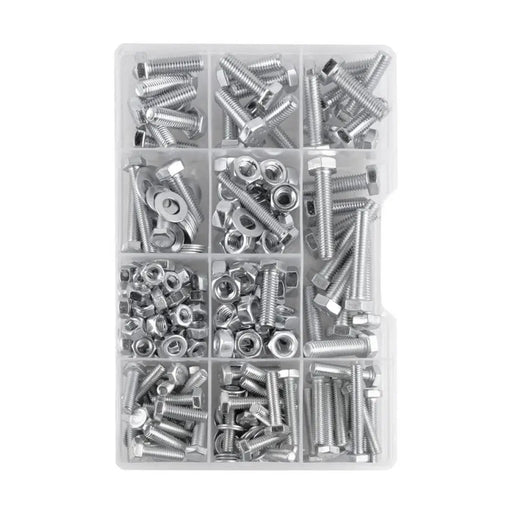 КОМПЛЕКТ БОЛТОВЕ ШАЙБИ И ГАЙКИ 260 БРОЯ РАЗЛИЧНИ РАЗМЕРИ