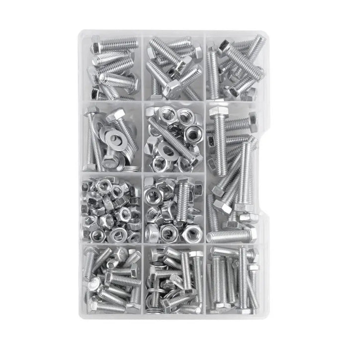 КОМПЛЕКТ БОЛТОВЕ ШАЙБИ И ГАЙКИ 260 БРОЯ РАЗЛИЧНИ РАЗМЕРИ