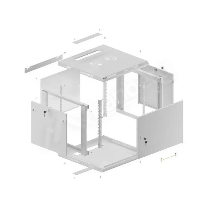 Шкаф Lanberg стелаж 19’’ за монтаж на стена 9U/600x600