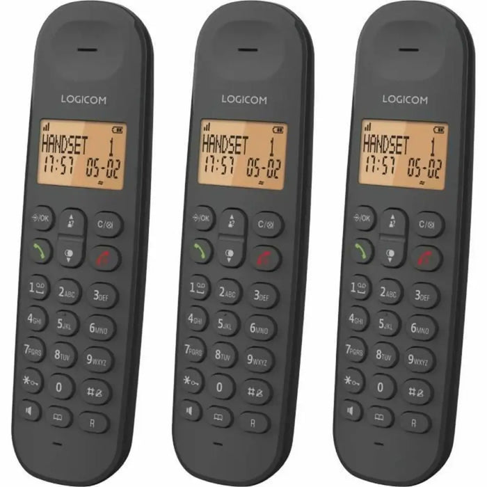 Безжичен телефон Logicom ILOA 350 TRIO Черен