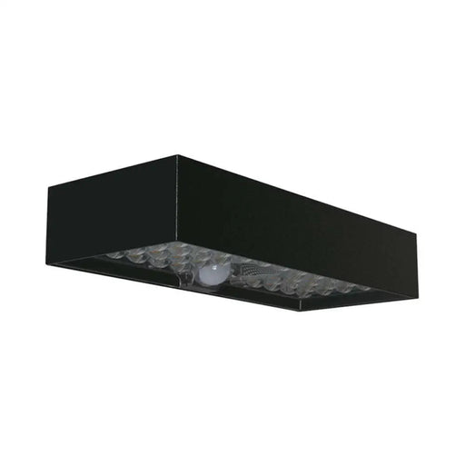 LED СОЛАРНО ФАСАДНО ТЯЛО СЪС СЕНЗОР 6W 4000K IP65 ЧЕРНО