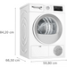 Пералня със сушилня с термопомпа BOSCH WTH85077PL Серия 4 8