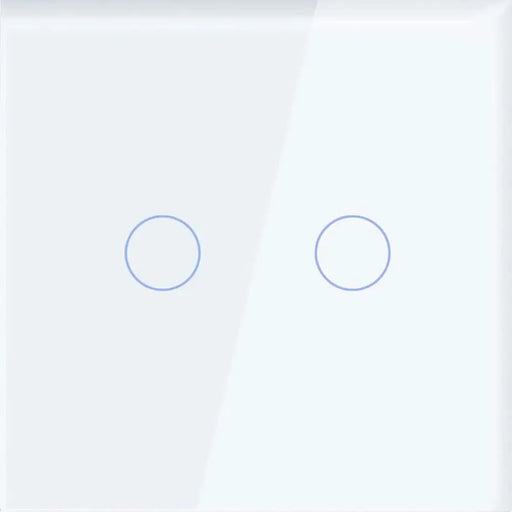 СТЪКЛЕН ПАНЕЛ ЗА ДВОЕН КЛЮЧ БЯЛ LUXON