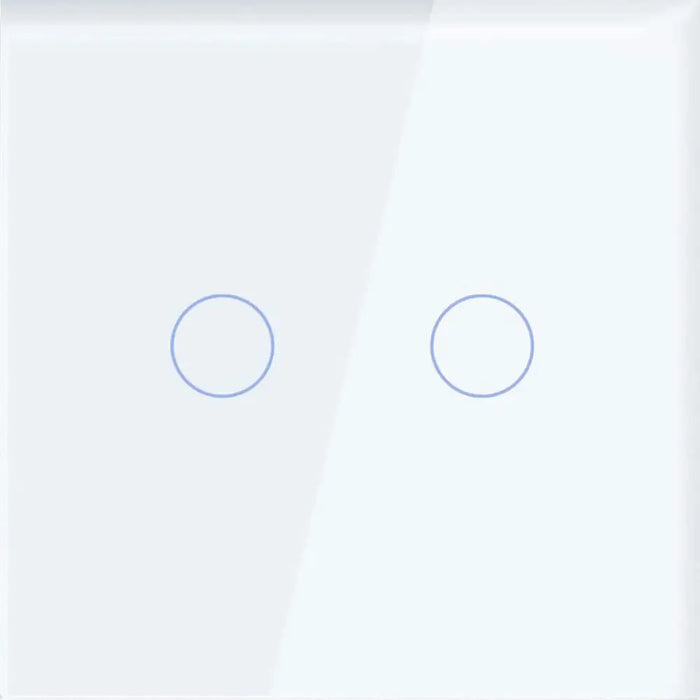 СТЪКЛЕН ПАНЕЛ ЗА ДВОЕН КЛЮЧ БЯЛ LUXON