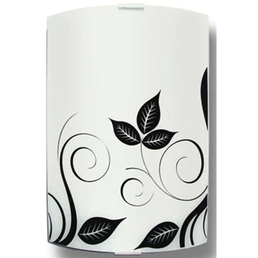 АПЛИК ФЛОРА КВАДРАТ ЧЕРЕН/БЯЛ LIGHTSTYLE ФЛОРА