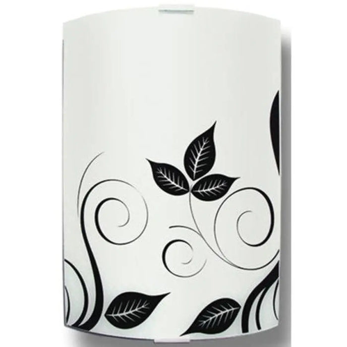 АПЛИК ФЛОРА КВАДРАТ ЧЕРЕН/БЯЛ LIGHTSTYLE ФЛОРА