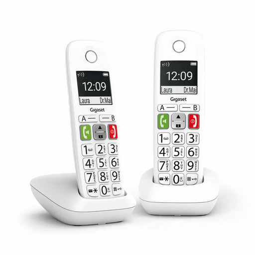 Безжичен телефон Gigaset E290 Бял Черен