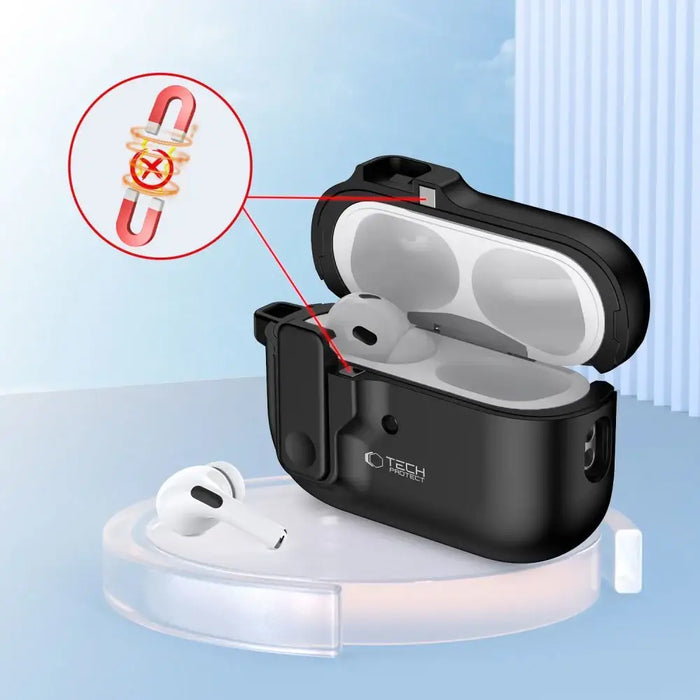 Тънък калъф Tech-Protect с карабинер за Apple AirPods Pro 1