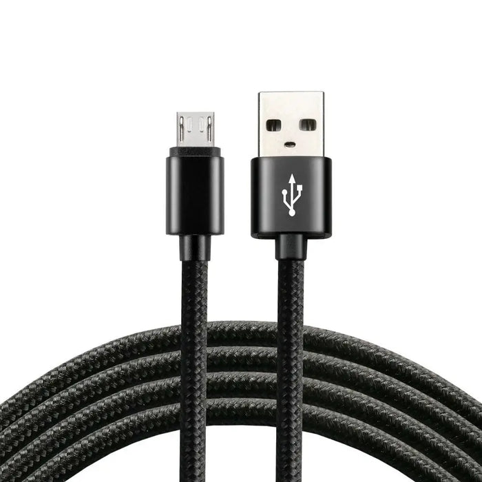 everActive кабел micro USB 1m - Черен оплетен бързо