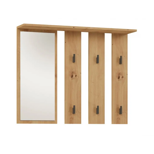 Закачалка + огледало PARMA 100x15x.81.5 см занаятчийски дъб