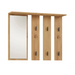 Закачалка + огледало PARMA 100x15x.81.5 см занаятчийски дъб