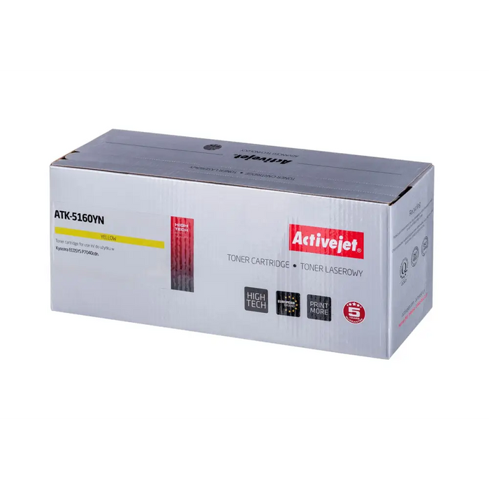 Тонер Activejet ATK-5160YN (заместител за Kyocera TK-5160Y;