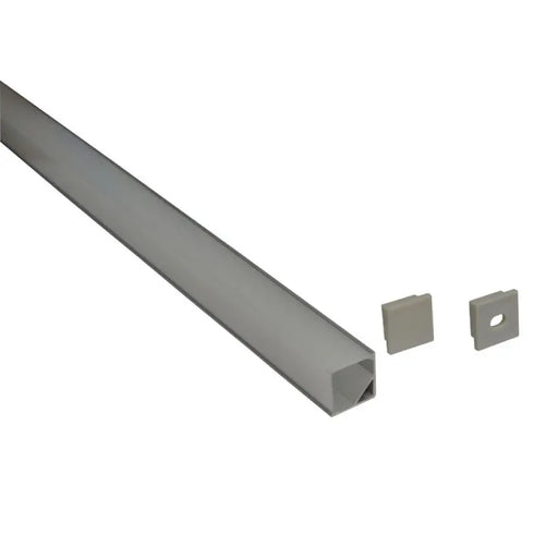 АЛУМИНИЕВ ПРОФИЛ ЗА LED ЛЕНТА ЪГЛОВ МАТ 2M D-IL