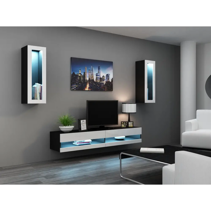 Поставка за телевизор Cama VIGO NEW 30/140/40 черен/бял