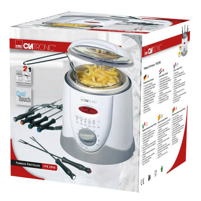 Clatronic FFR 2916 Single 1 L Самостоятелен 900 W Фритюрник