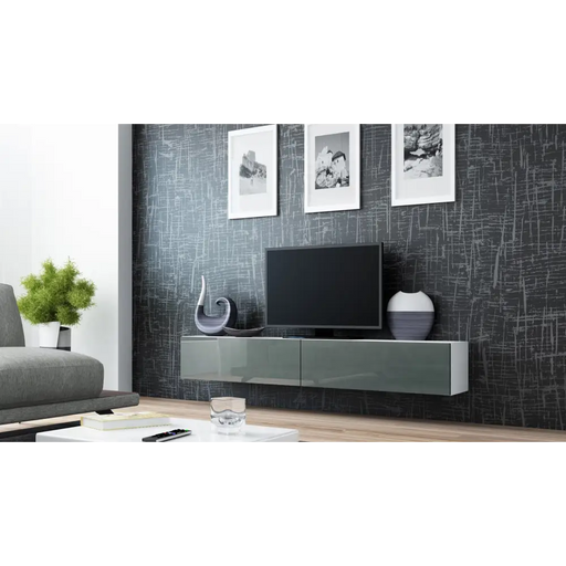 Стойка за телевизор Cama VIGO ’180’ 30/180/40 бяло/сив гланц