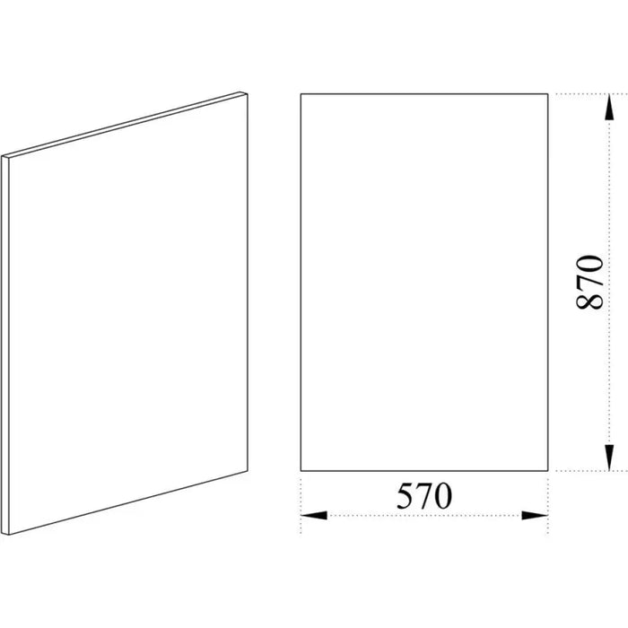КРАЕН ПАНЕЛ ДОЛЕН РЕД IRIM 1.6X57X87 СМ.
