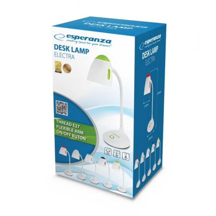 Настолна лампа Esperanza ELD110W E27 12 W LED Бяла