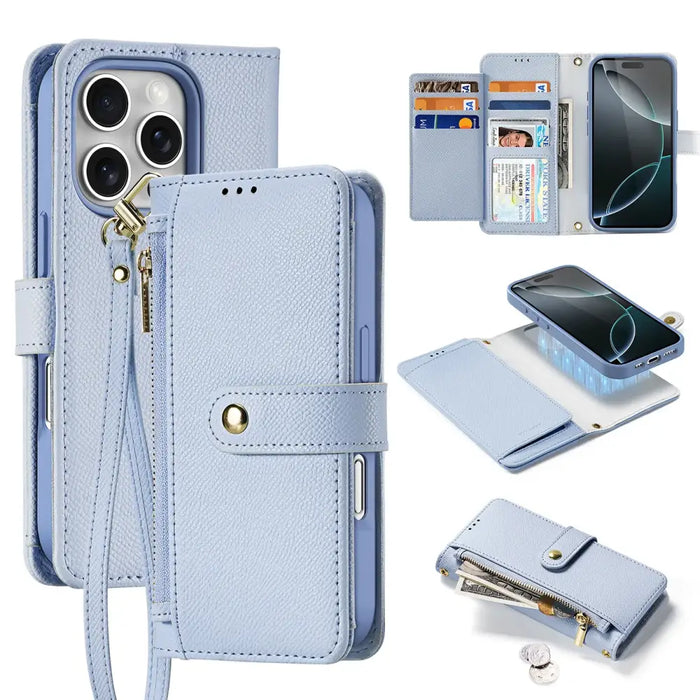 Кожен калъф Dux Ducis Lawa за iPhone 16 Pro Max със свалящ
