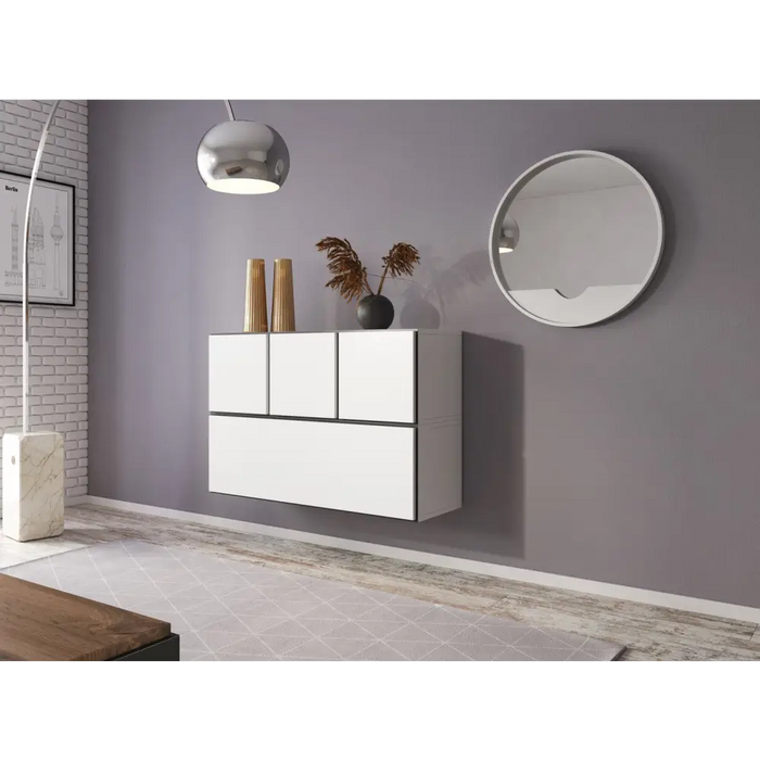 Холна гарнитура Cama ROCO 13 (RO1 + 3xRO5) бяло/черно/бяло