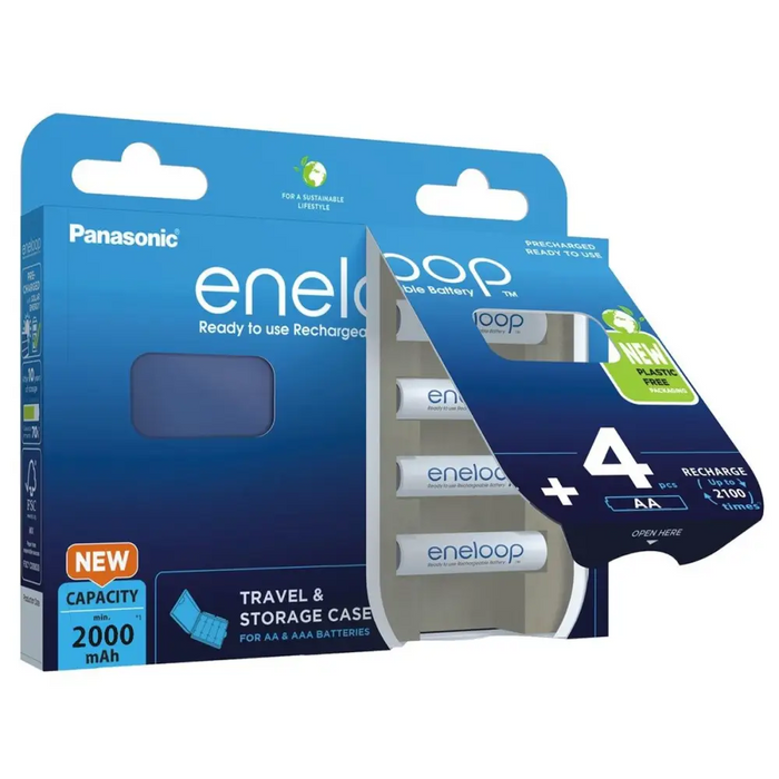 Акумулаторни батерии PANASONIC ENELOOP AA 2000 mAh 4 szt