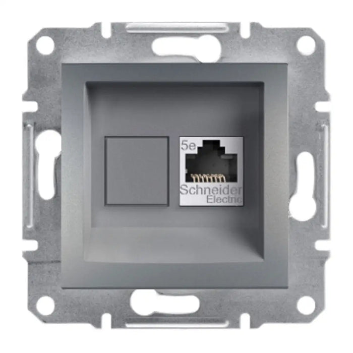 КОМПЮТЪРНА РОЗЕТКА RJ45 CAT 5E UTP СТОМАНА SCHNEIDER ASFORA