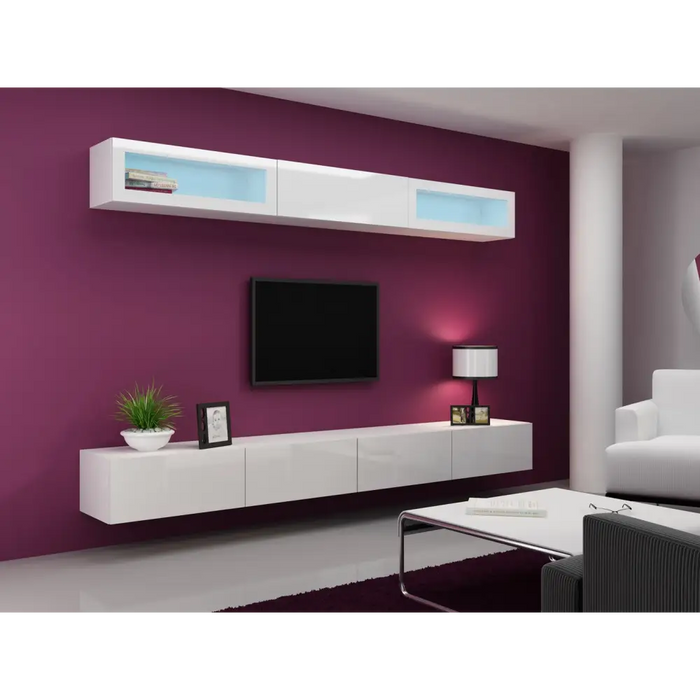 Стойка за телевизор Cama VIGO 140 30/140/40 бяло/бял гланц