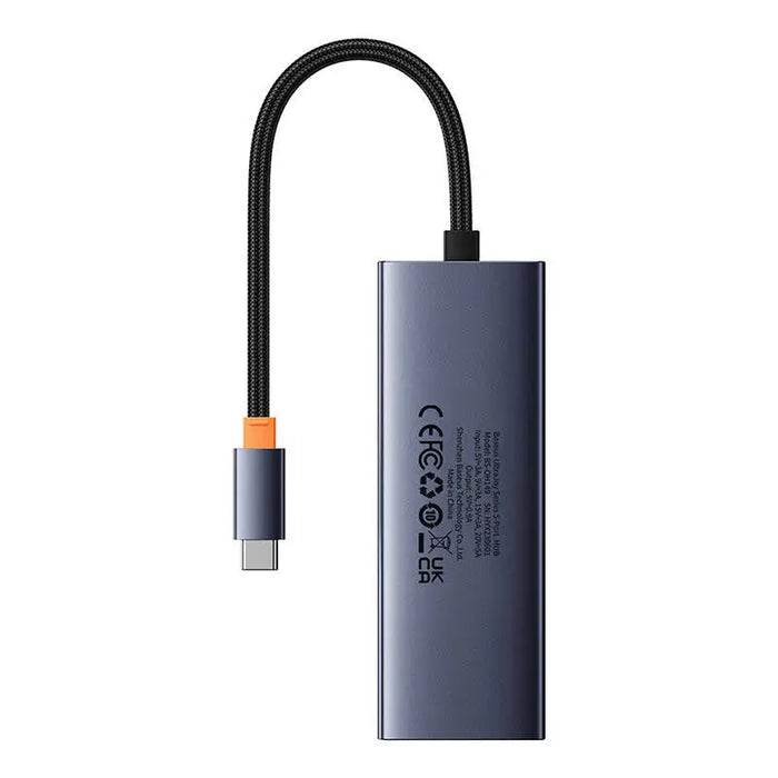 5в1 хъб Baseus UltraJoy 4xUSB 3.0 PD сив