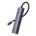 5в1 хъб Baseus UltraJoy 4xUSB 3.0 PD сив