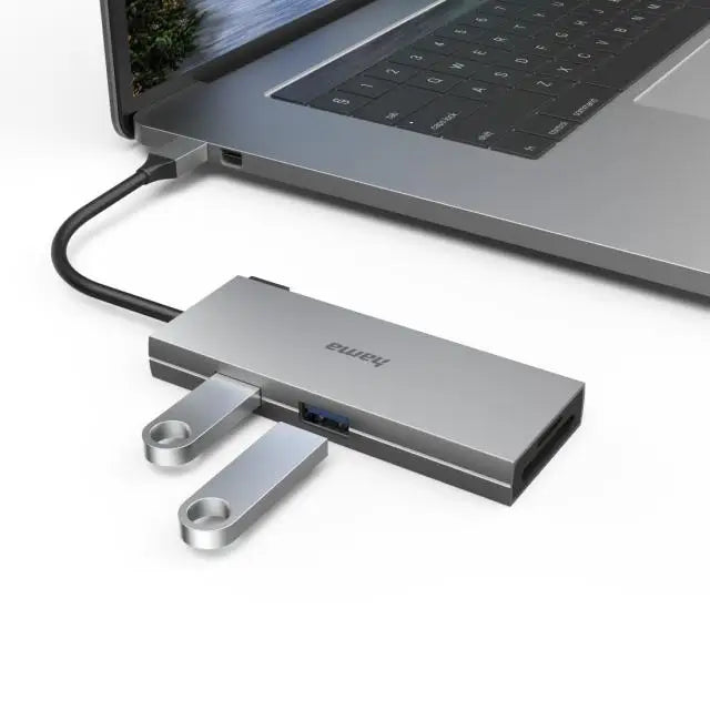 6-портов хъб USB-C HAMA Multiport 2 x USB-A USB-C
