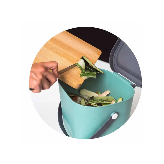 КОШ ЗА ОТПАДЪЦИ РАЗДЕЛНО СЪБИРАНЕ 6L GREEN ROTHO ALBULA