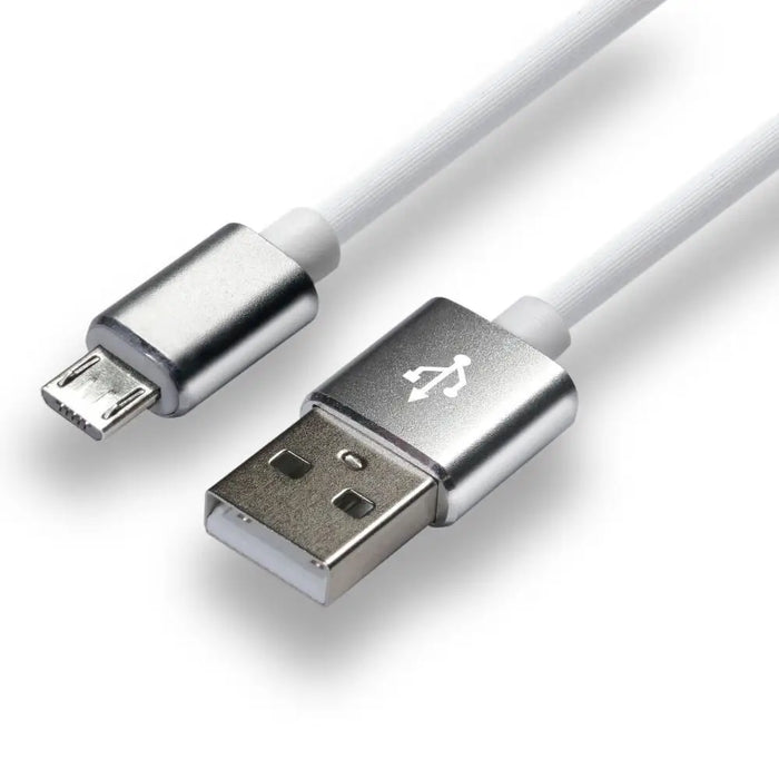 everActive кабел USB 1m - Бял силиконов бързо зареждане