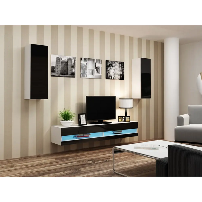 Поставка за телевизор Cama VIGO NEW 30/140/40 бяло/черно