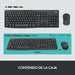 Клавиатура с мишка Logitech MK295 Бял Испанска Qwerty