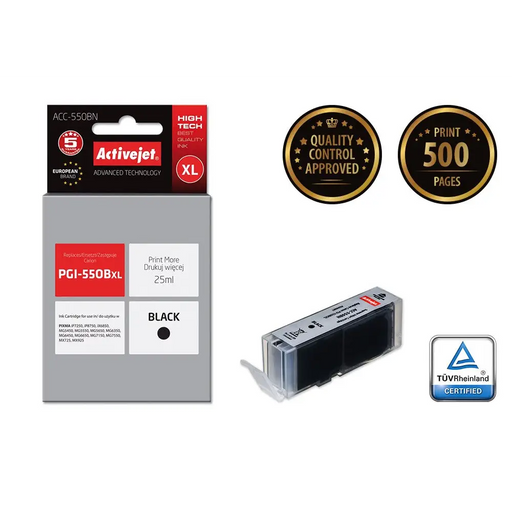Activejet ACC-550BN Касета с мастило (заместител за Canon