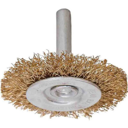 СТОМАНЕНА ЧЕТКА ЗА БОРМАШИНА С МЕСИНГОВО ПОКРИТИЕ RAIDER