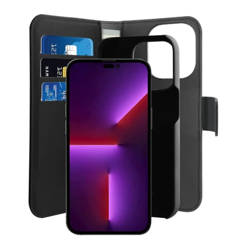 Подвижен калъф Puro Wallet MagSafe 2in1 PU кожен калъф