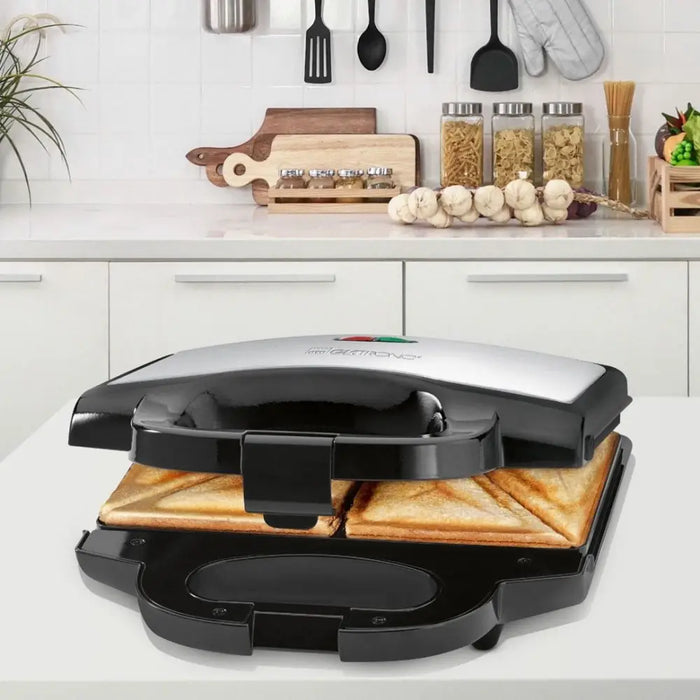 Уред за сандвичи Clatronic ST 3778 750 W Черен Неръждаема
