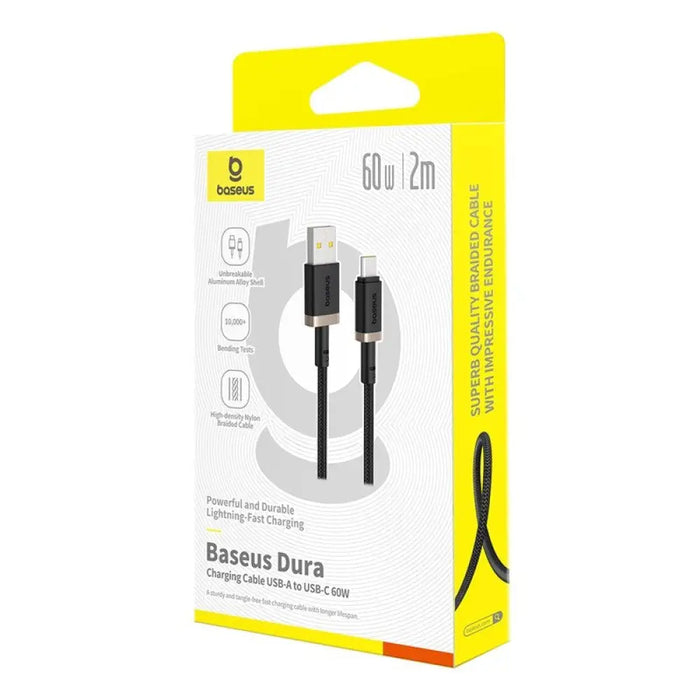 Кабел за бързо зареждане Baseus Dura USB тип A към тип C 60