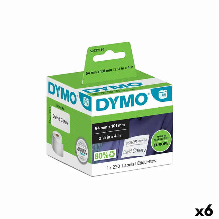 Етикети за принтер Dymo 99014 54 x 101 mm LabelWriter™ Бял