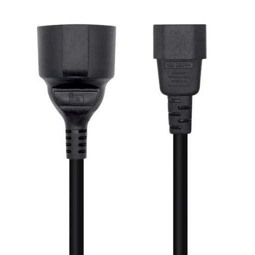 Захранващ кабел Aisens A132-0467 25 cm C14 CEE 7/7 Черен